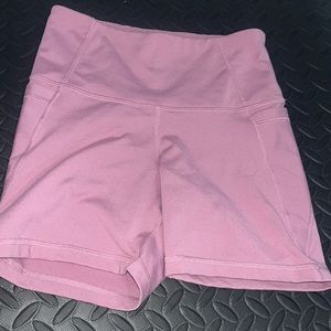 pink/purple biker shorts